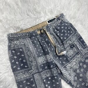 WHITE SAND Paisley Bandana Pants Men's Large Made In Italy Tapered Graphic Rare!